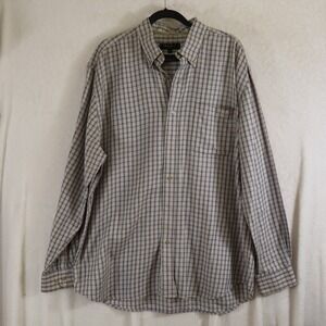 Bobby Jones Collection Men's XXL Checkered Button-Down Shirt - Woven in Italy